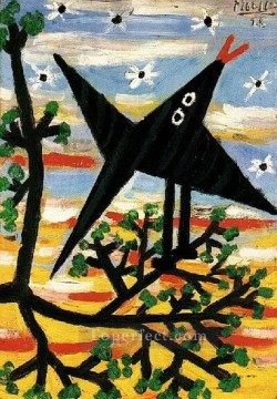花 鳥 Painting - 鳥 1928 年キュビズム パブロ・ピカソ